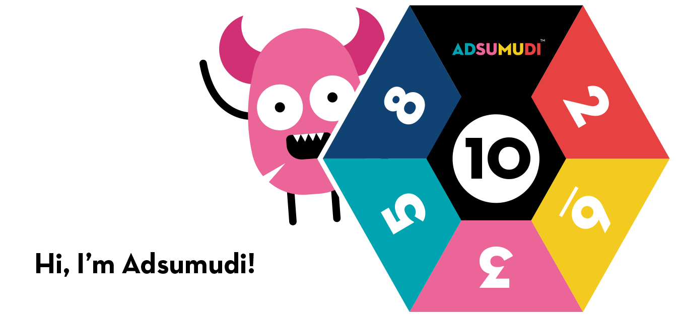 Adsumudi Math Game - The Monstrously Fun, Smart Game for Kids to Practice  Multiplication, Division, Addition and Subtraction - Great for Kids Ages  8-12